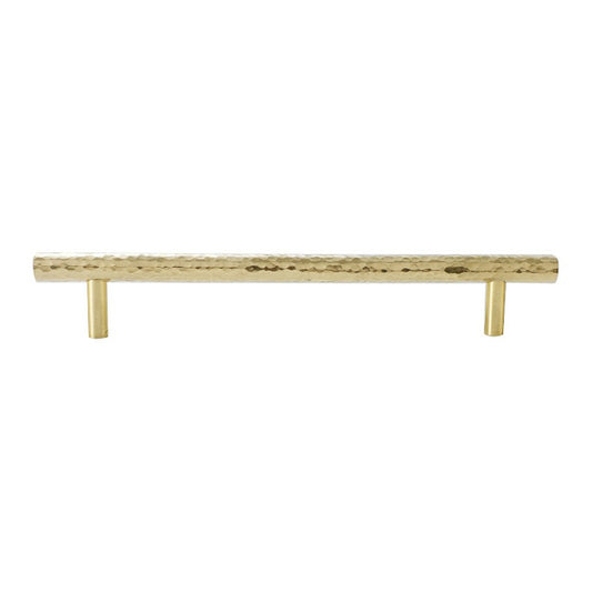 160mm Hole Pitch Hammered Texture Brass Handle Furniture Parts Cabinet Drawer Wardrobe Pull Handle with 25mm Screw