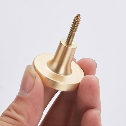 Zinc Alloy Shell Marble Texture Furniture Round Handle Drawer Wardrobe Cabinet Door Knob, 22mm Screw