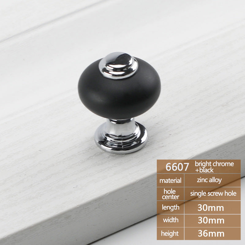 Stylish Cabinet Handle Drawer Wardrobe Cupboard Puller Zinc Alloy Furniture Door Knob with 22mm Screw