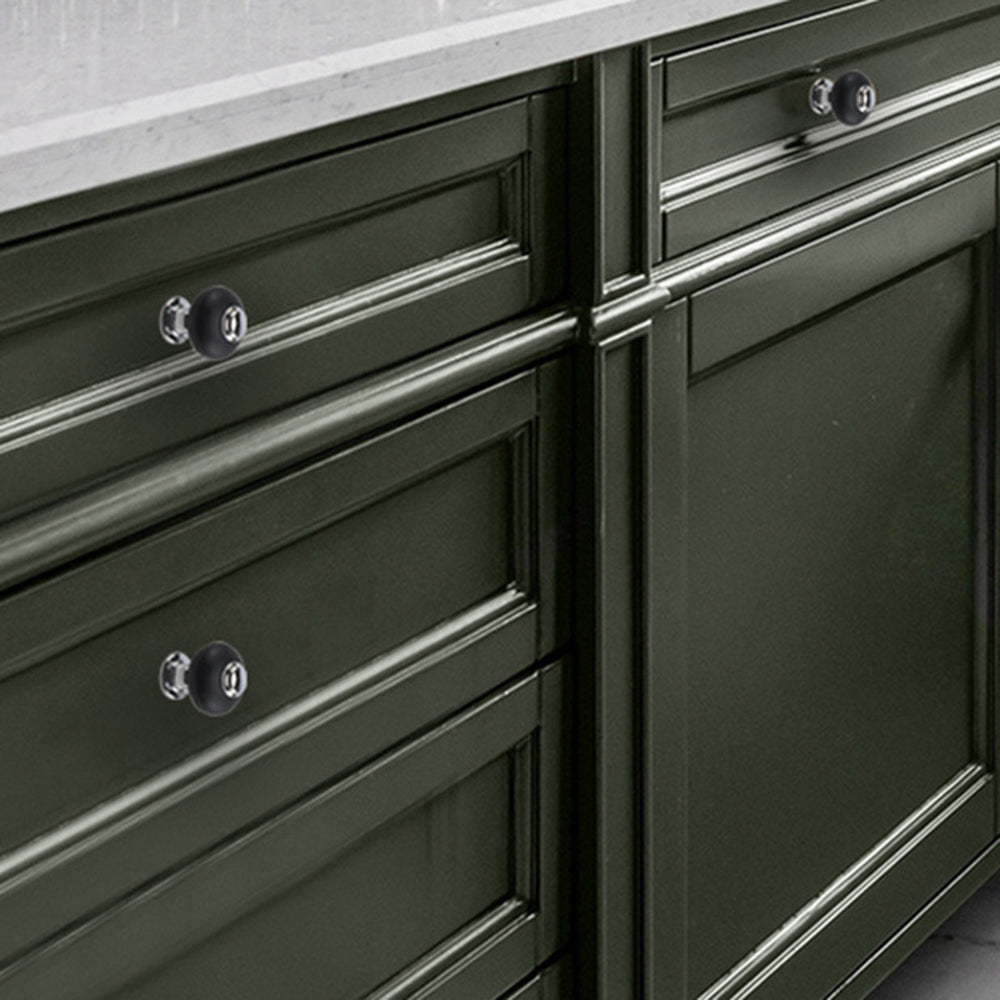 Stylish Cabinet Handle Drawer Wardrobe Cupboard Puller Zinc Alloy Furniture Door Knob with 22mm Screw
