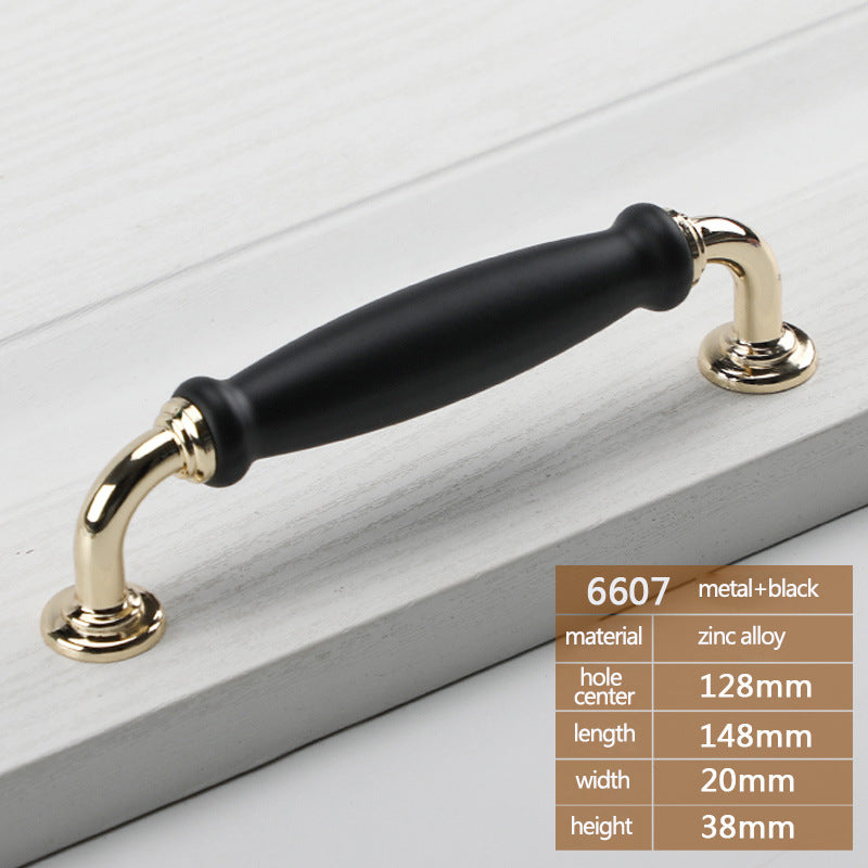 Metal Cabinet Pulls Handles with 22mm Screw, 128 Hole Distance, Aluminum Alloy Wardrobe Drawer Pulls