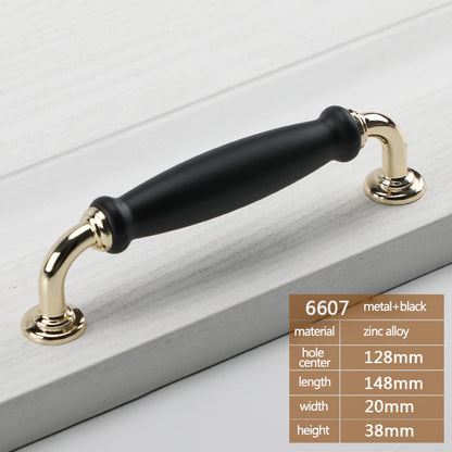 Metal Cabinet Pulls Handles with 22mm Screw, 128 Hole Distance, Aluminum Alloy Wardrobe Drawer Pulls