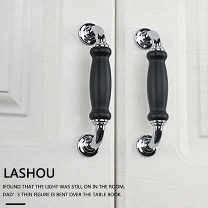 Metal Cabinet Pulls Handles with 22mm Screw, 128 Hole Distance, Aluminum Alloy Wardrobe Drawer Pulls