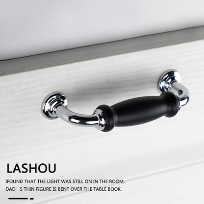 Metal Cabinet Pulls Handles with 22mm Screw, 128 Hole Distance, Aluminum Alloy Wardrobe Drawer Pulls