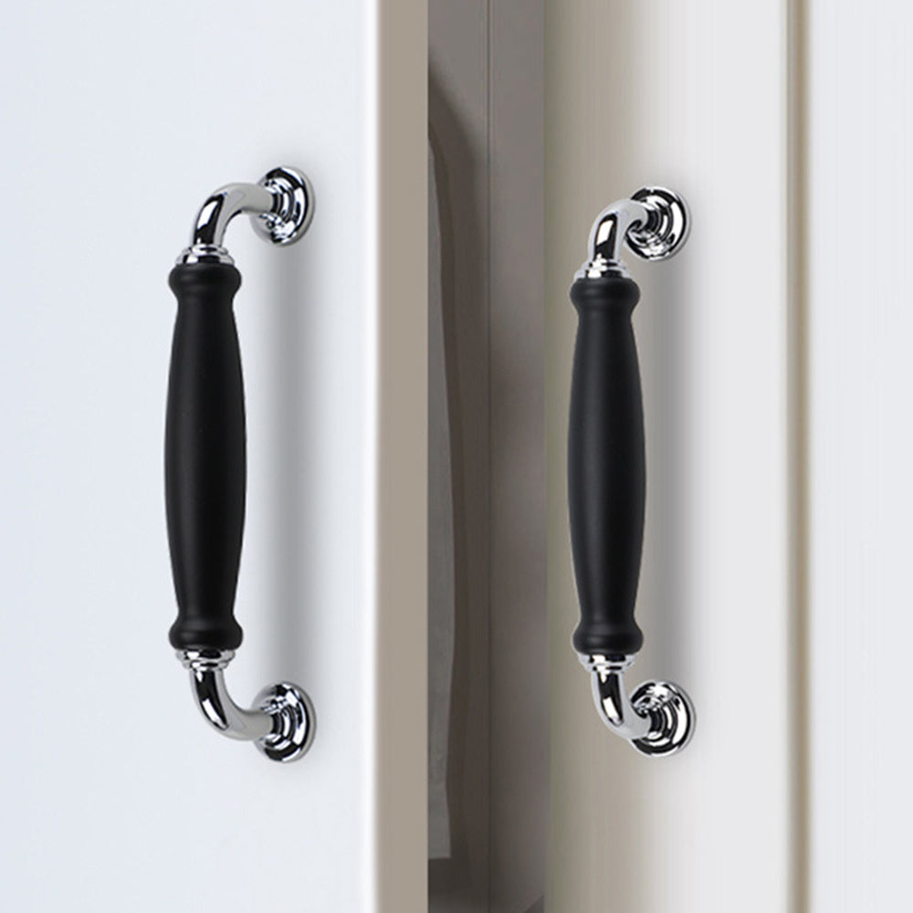 Metal Cabinet Pulls Handles with 22mm Screw, 128 Hole Distance, Aluminum Alloy Wardrobe Drawer Pulls