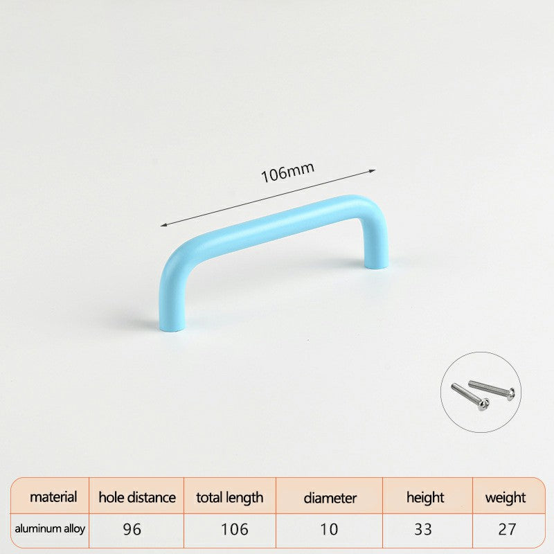 Aluminum Alloy Cabinet Pulls Handles with 22mm Screw, Wardrobe Drawer Hardware Metal Pulls