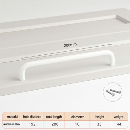Aluminum Alloy Cabinet Pulls Handles with 22mm Screw, Wardrobe Drawer Hardware Metal Pulls