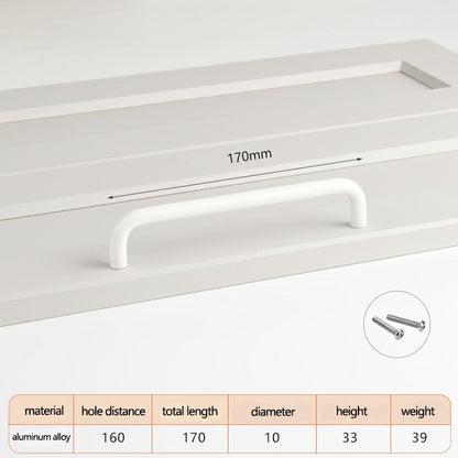 Aluminum Alloy Cabinet Pulls Handles with 22mm Screw, Wardrobe Drawer Hardware Metal Pulls
