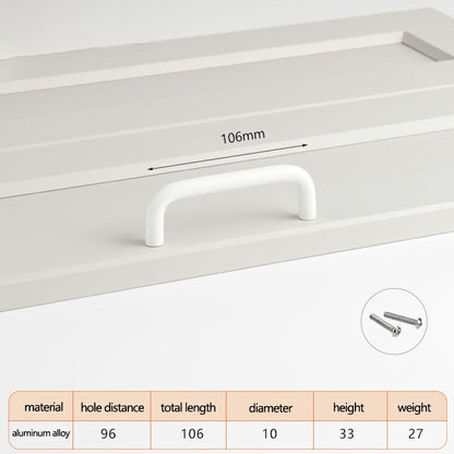Aluminum Alloy Cabinet Pulls Handles with 22mm Screw, Wardrobe Drawer Hardware Metal Pulls