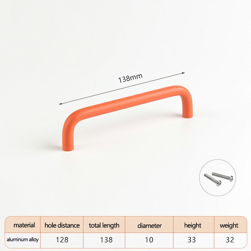 Aluminum Alloy Cabinet Pulls Handles with 22mm Screw, Wardrobe Drawer Hardware Metal Pulls