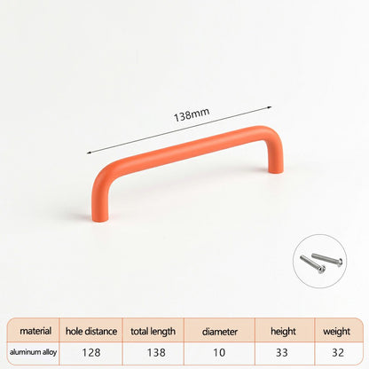 Aluminum Alloy Cabinet Pulls Handles with 22mm Screw, Wardrobe Drawer Hardware Metal Pulls