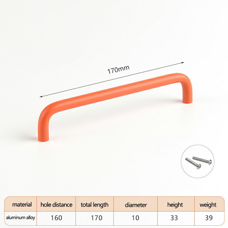 Aluminum Alloy Cabinet Pulls Handles with 22mm Screw, Wardrobe Drawer Hardware Metal Pulls