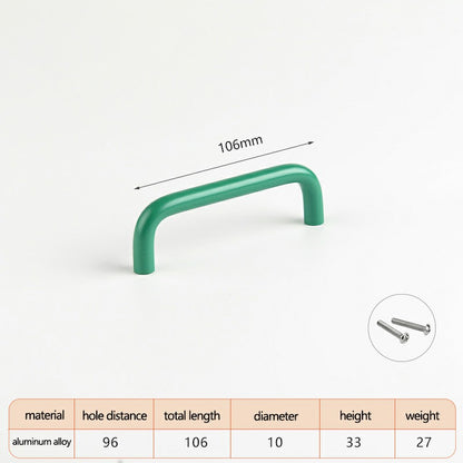 Aluminum Alloy Cabinet Pulls Handles with 22mm Screw, Wardrobe Drawer Hardware Metal Pulls