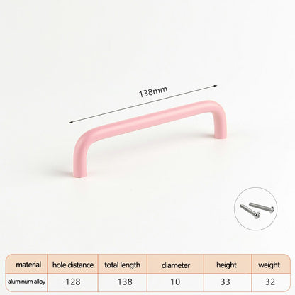 Aluminum Alloy Cabinet Pulls Handles with 22mm Screw, Wardrobe Drawer Hardware Metal Pulls