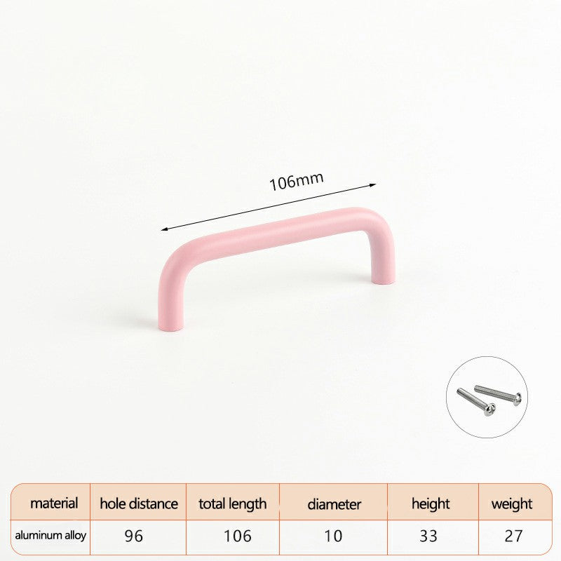 Aluminum Alloy Cabinet Pulls Handles with 22mm Screw, Wardrobe Drawer Hardware Metal Pulls