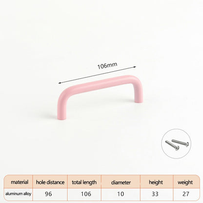 Aluminum Alloy Cabinet Pulls Handles with 22mm Screw, Wardrobe Drawer Hardware Metal Pulls