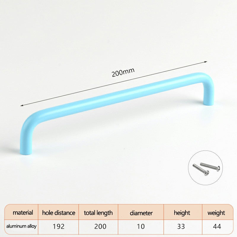 Aluminum Alloy Cabinet Pulls Handles with 22mm Screw, Wardrobe Drawer Hardware Metal Pulls