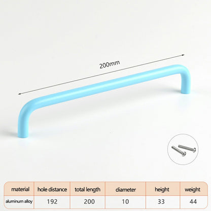 Aluminum Alloy Cabinet Pulls Handles with 22mm Screw, Wardrobe Drawer Hardware Metal Pulls