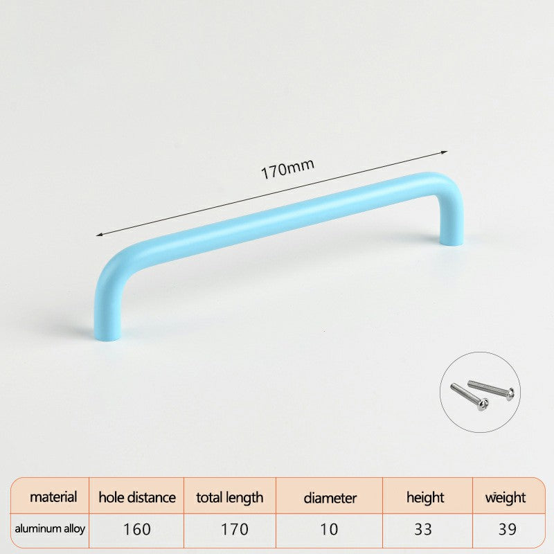 Aluminum Alloy Cabinet Pulls Handles with 22mm Screw, Wardrobe Drawer Hardware Metal Pulls