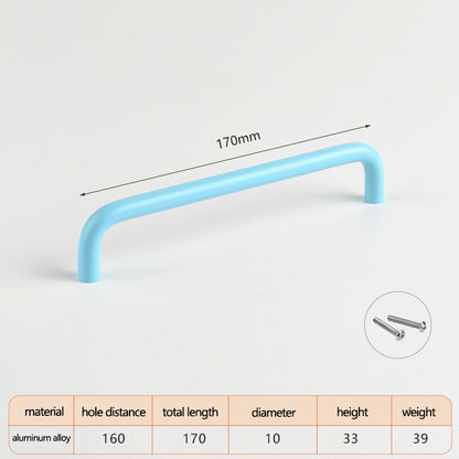 Aluminum Alloy Cabinet Pulls Handles with 22mm Screw, Wardrobe Drawer Hardware Metal Pulls