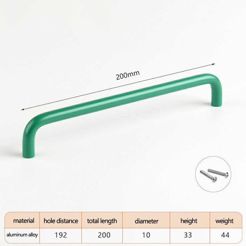 Aluminum Alloy Cabinet Pulls Handles with 22mm Screw, Wardrobe Drawer Hardware Metal Pulls