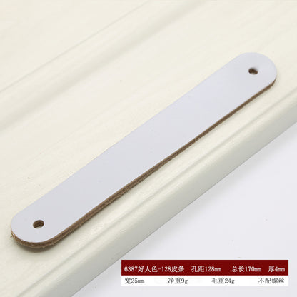 PU Leather Cabinet Handles Pulls Anti-Collision Closet Drawer Pulls (without Screw)