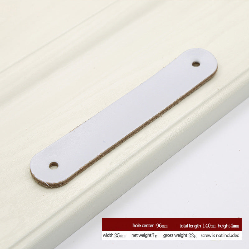 PU Leather Cabinet Handles Pulls Anti-Collision Closet Drawer Pulls (without Screw)