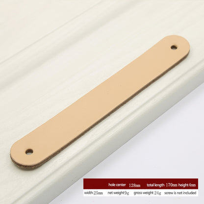 PU Leather Cabinet Handles Pulls Anti-Collision Closet Drawer Pulls (without Screw)