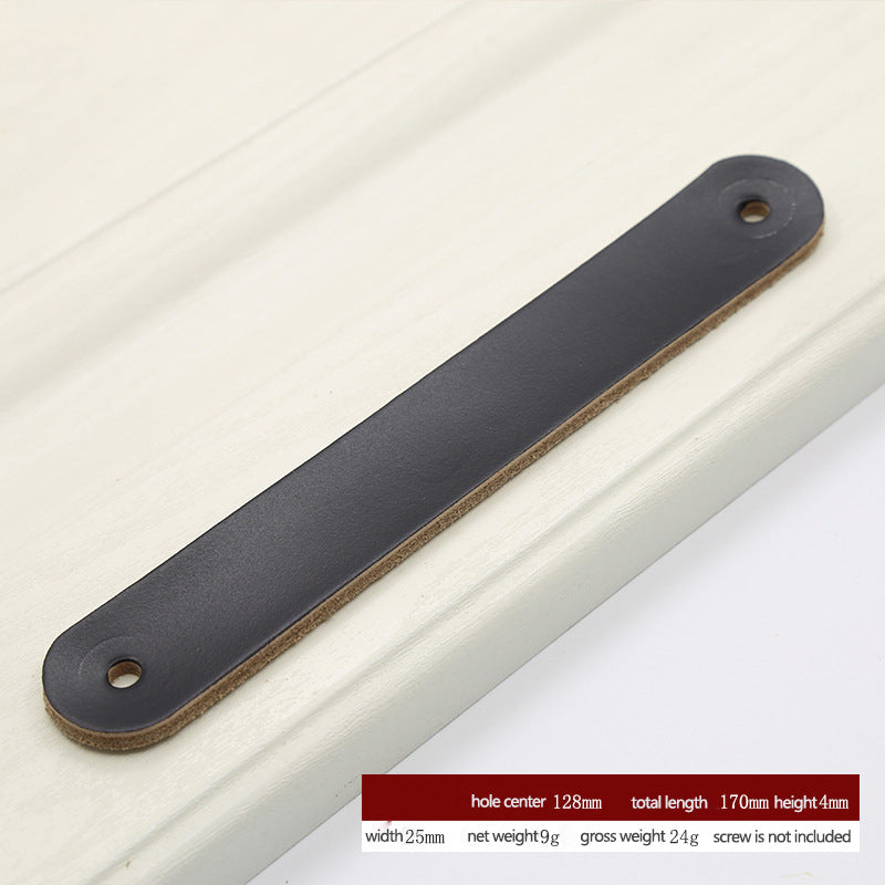PU Leather Cabinet Handles Pulls Anti-Collision Closet Drawer Pulls (without Screw)