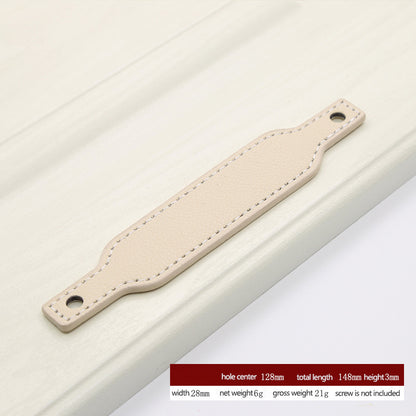 PU Leather Cabinet Handles Pulls Anti-Collision Closet Drawer Pulls (without Screw)