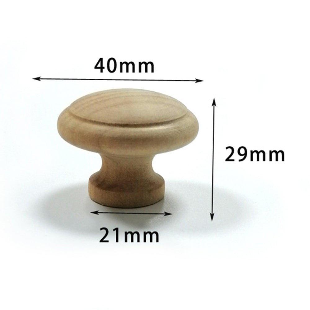Wooden Cabinet Pulls Handle Drawer Wardrobe Small Pulls Knob with 27mm Screw