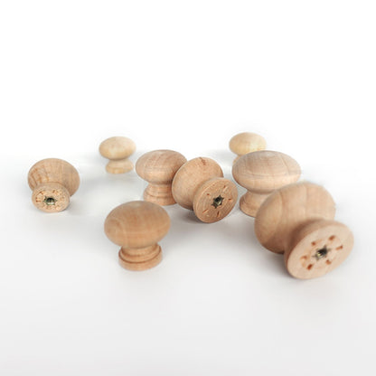 Wooden Cabinet Pulls Handle Drawer Wardrobe Small Pulls Knob with 27mm Screw