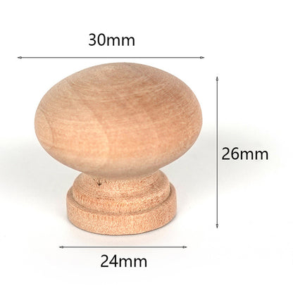 Wooden Cabinet Pulls Handle Drawer Wardrobe Small Pulls Knob with 27mm Screw