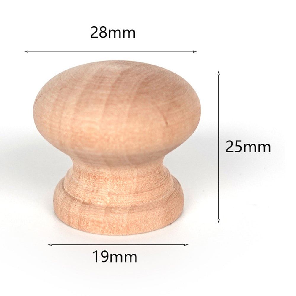 Wooden Cabinet Pulls Handle Drawer Wardrobe Small Pulls Knob with 27mm Screw