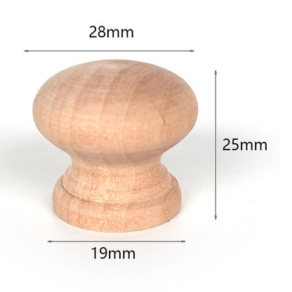 Wooden Cabinet Pulls Handle Drawer Wardrobe Small Pulls Knob with 27mm Screw