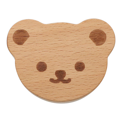 Kids Room Wardrobe Wood Knob Cabinet Drawer Furniture Cartoon Pull Handle, Screw Size: 4*25mm