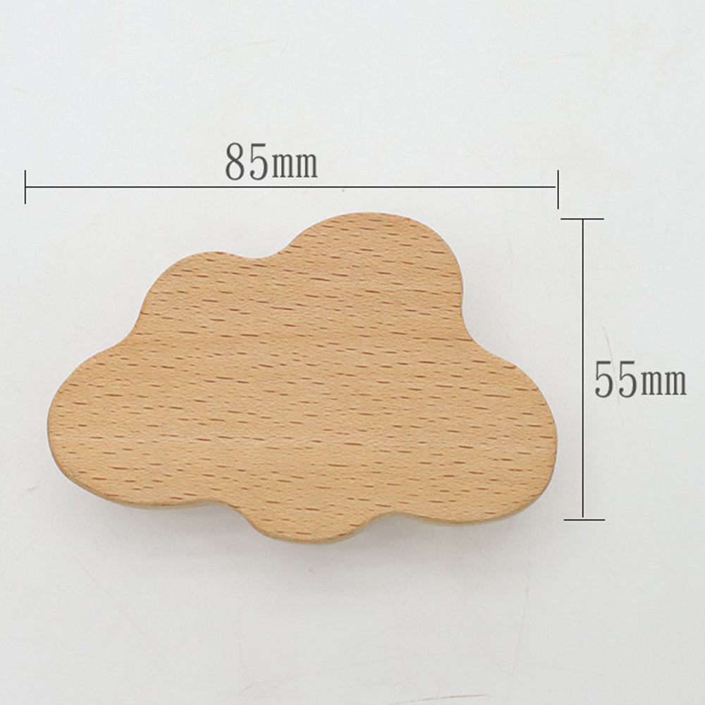 Kids Room Wardrobe Wood Knob Cabinet Drawer Furniture Cartoon Pull Handle, Screw Size: 4*25mm