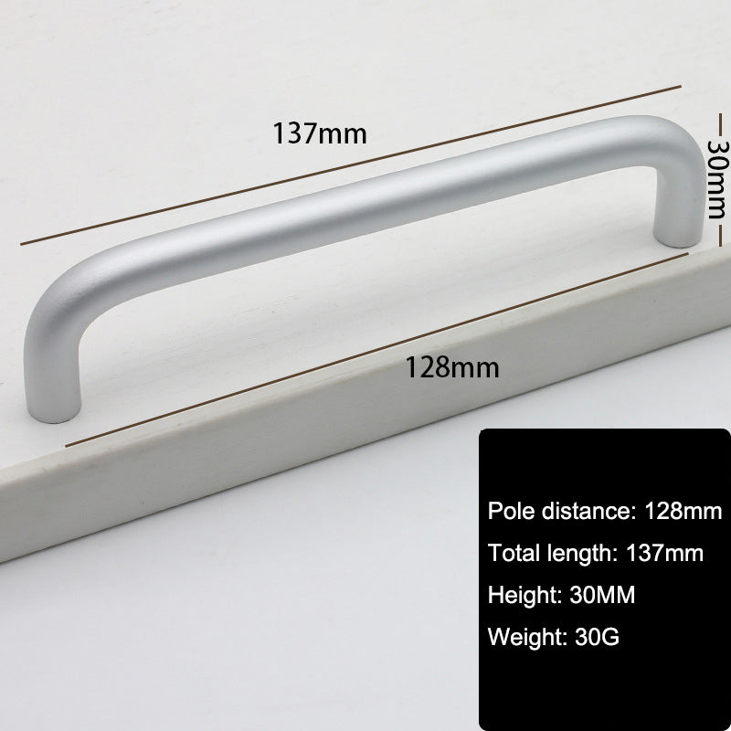 Solid Aluminium Alloy Furniture Door Handle Cabinet Cupboard Pull Knob, Screw Size: 4*22mm