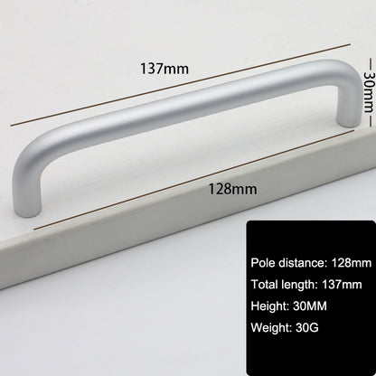 Solid Aluminium Alloy Furniture Door Handle Cabinet Cupboard Pull Knob, Screw Size: 4*22mm