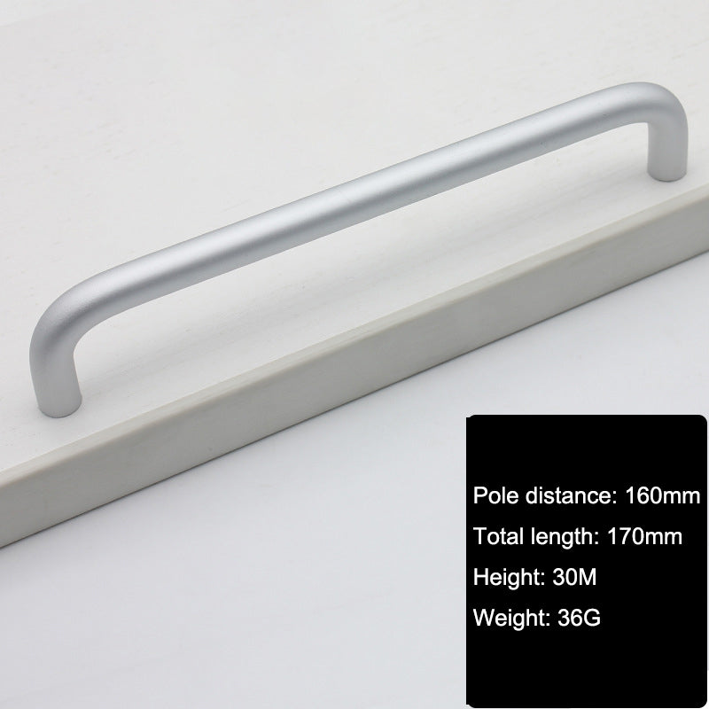 Solid Aluminium Alloy Furniture Door Handle Cabinet Cupboard Pull Knob, Screw Size: 4*22mm