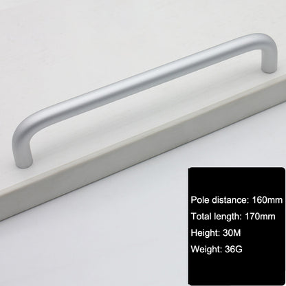 Solid Aluminium Alloy Furniture Door Handle Cabinet Cupboard Pull Knob, Screw Size: 4*22mm