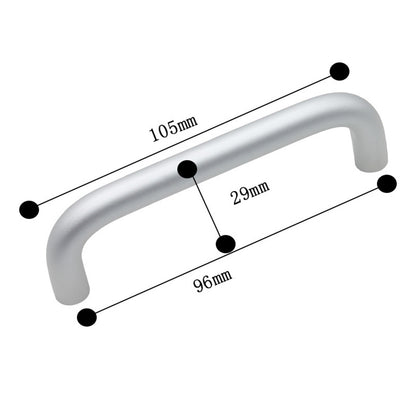 Solid Aluminium Alloy Furniture Door Handle Cabinet Cupboard Pull Knob, Screw Size: 4*22mm
