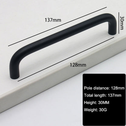 Solid Aluminium Alloy Furniture Door Handle Cabinet Cupboard Pull Knob, Screw Size: 4*22mm