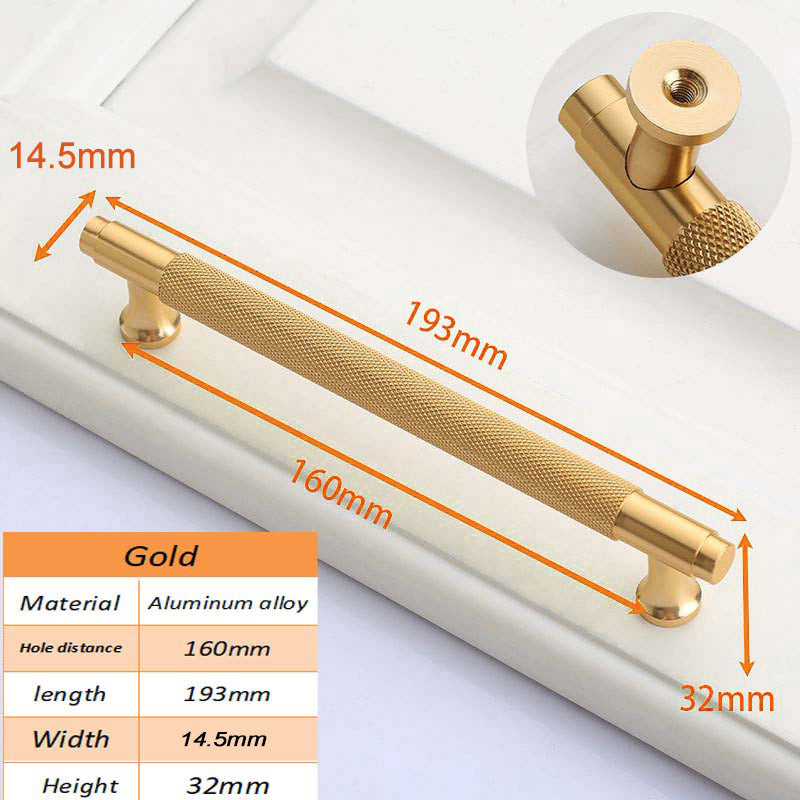 European Style Cabinet Handle Drawer Wardrobe Door Handle Furniture Hardware with 22mm Screw