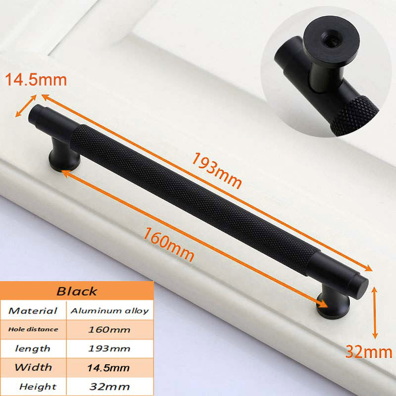 European Style Cabinet Handle Drawer Wardrobe Door Handle Furniture Hardware with 22mm Screw
