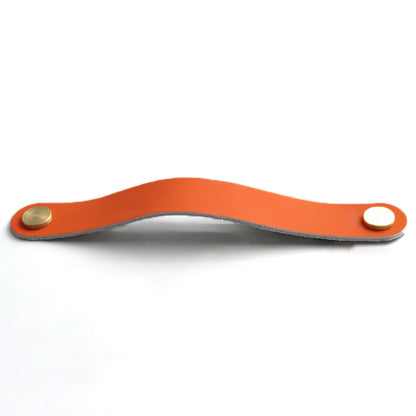 Nordic Style Cabinet Handles Pulls PU Leather Anti-Collision Drawer Pulls with 22mm Screw