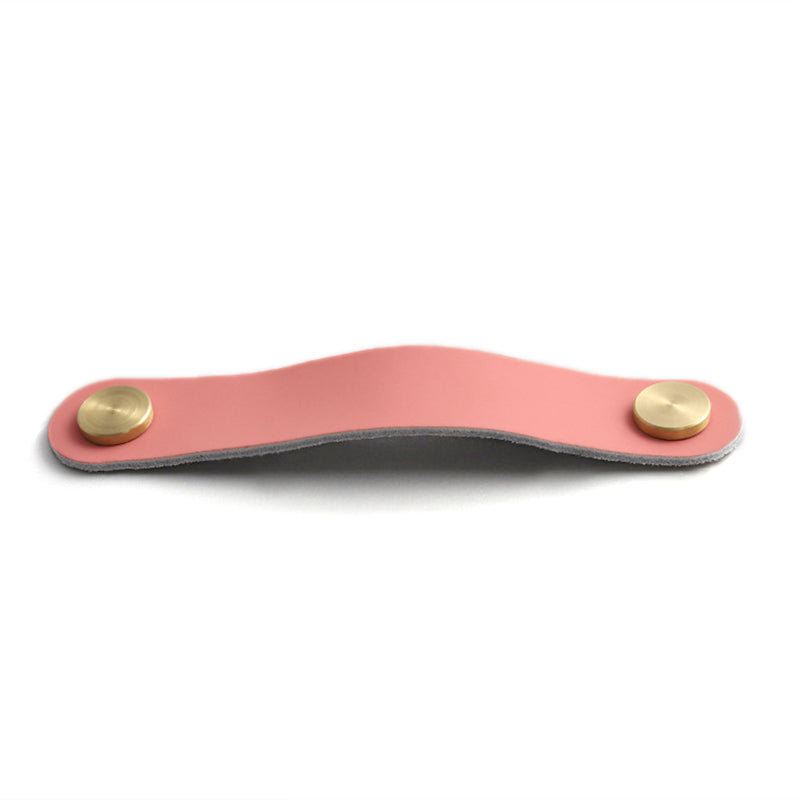 Nordic Style Cabinet Handles Pulls PU Leather Anti-Collision Drawer Pulls with 22mm Screw