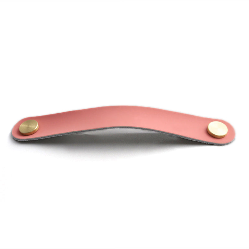 Nordic Style Cabinet Handles Pulls PU Leather Anti-Collision Drawer Pulls with 22mm Screw