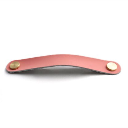 Nordic Style Cabinet Handles Pulls PU Leather Anti-Collision Drawer Pulls with 22mm Screw