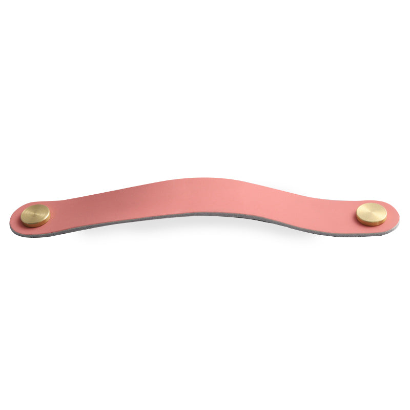 Nordic Style Cabinet Handles Pulls PU Leather Anti-Collision Drawer Pulls with 22mm Screw